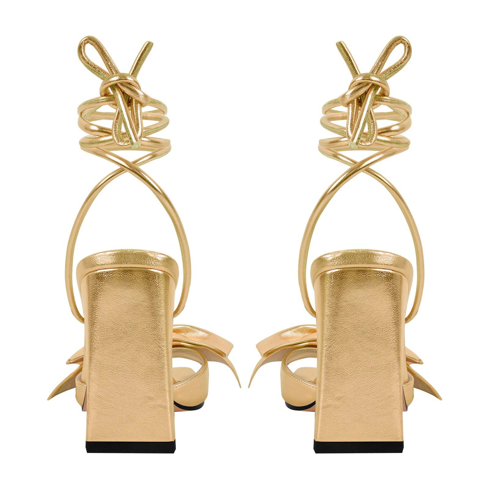 Sandalen verzierte Schleife mit Knöchelriemchen Abendschuhe Absatzschuhe Glitzer