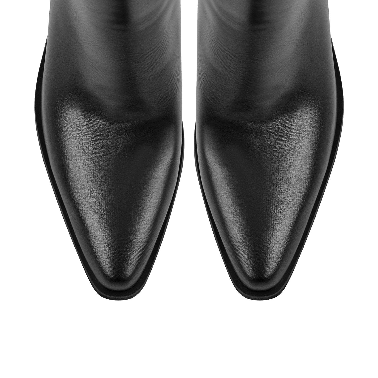 Chelsea Boot Spitze Zehen Knöchelstiefel Blockabsatz Reißverschluss