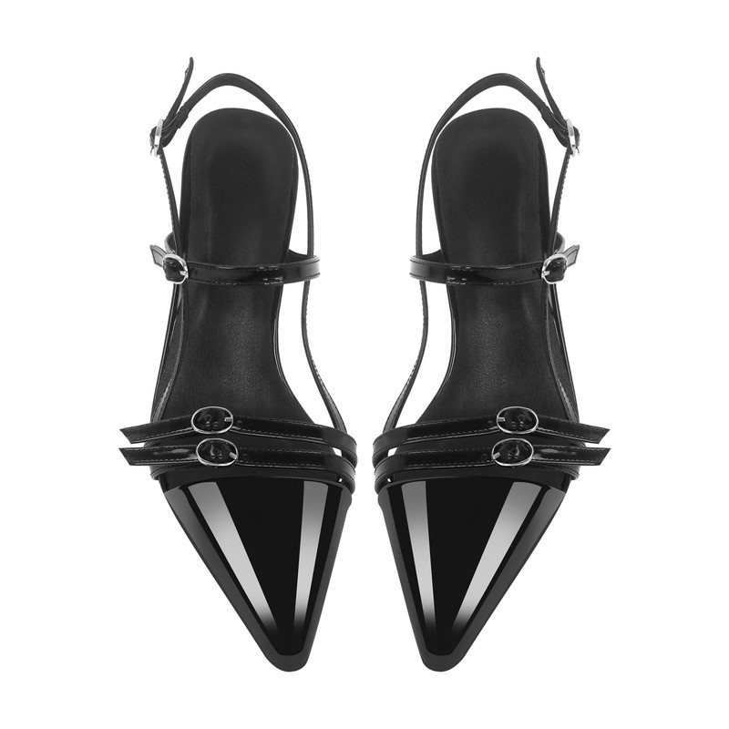 Slingback Pumps mit Schnalle