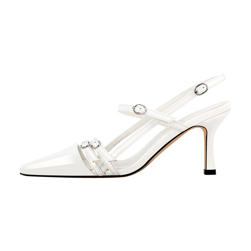 Slingback Pumps mit Schnalle
