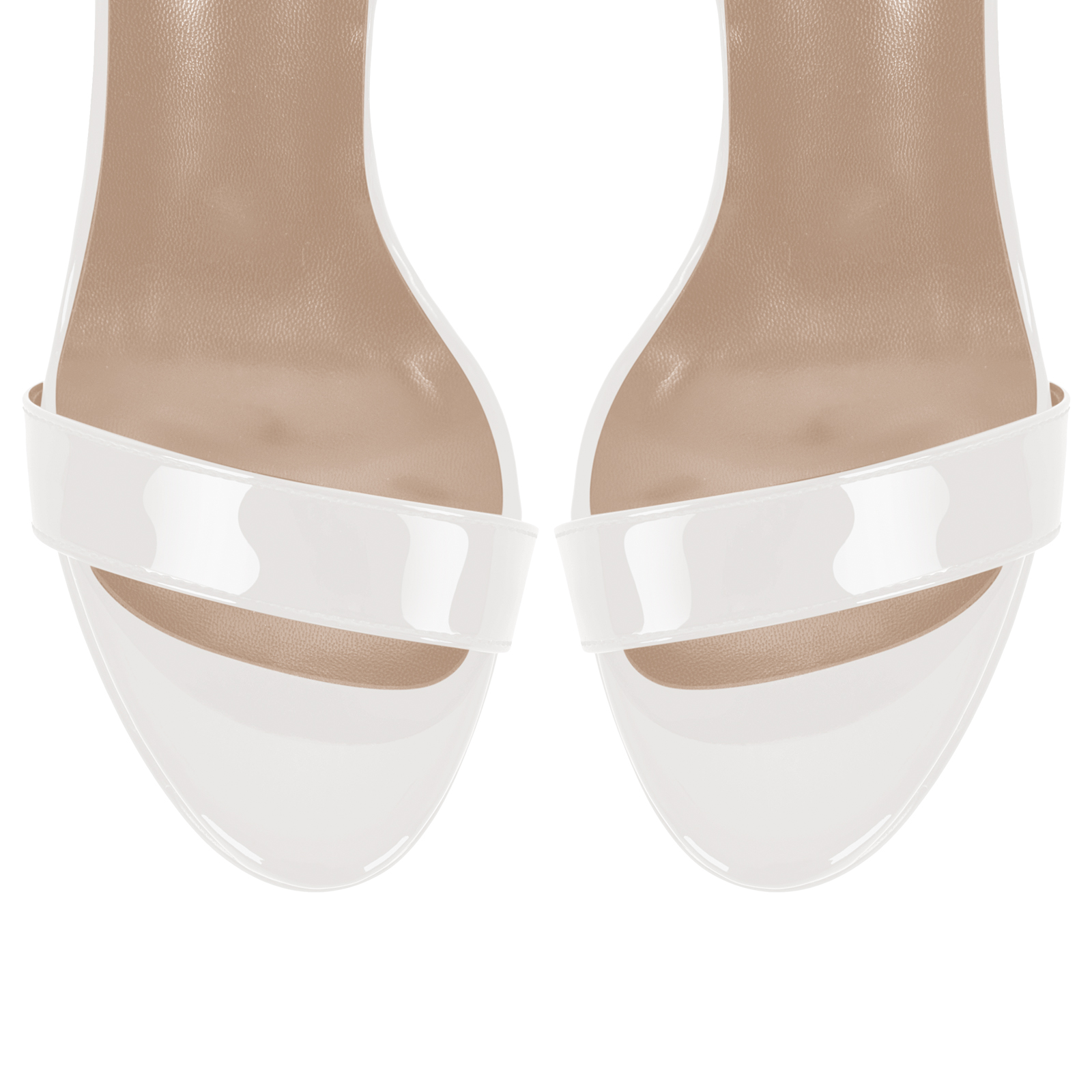 Plateau Knöchel Doppelriemen Stiletto Sandalen