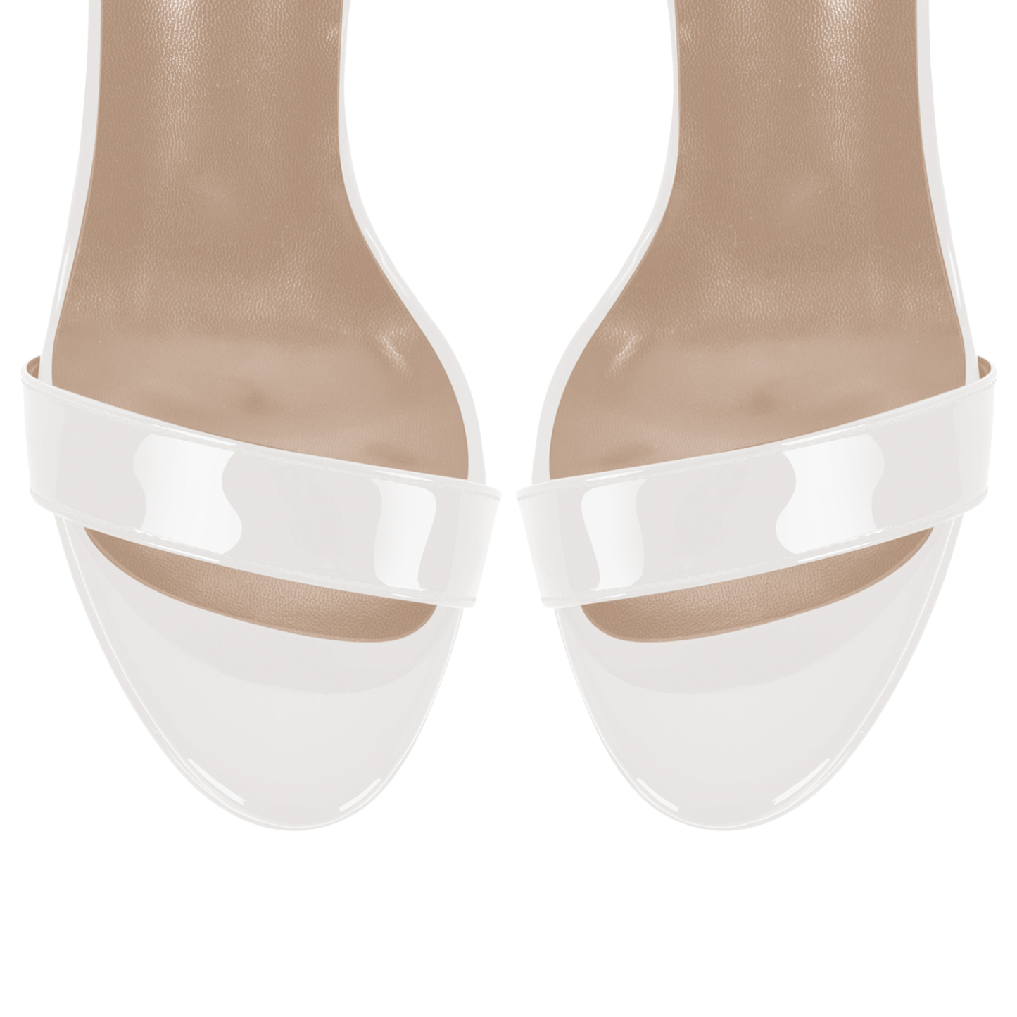 Plateau Knöchel Doppelriemen Stiletto Sandalen