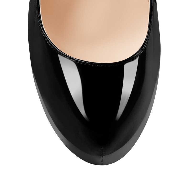 Runde Zehe Plattform Stiletto High Heel Pumps