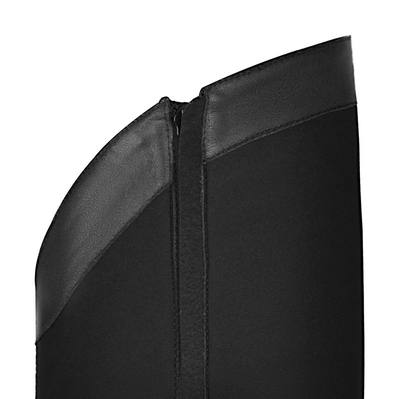 Spitz zulaufende Multi Buckle Stiletto Kniestiefel