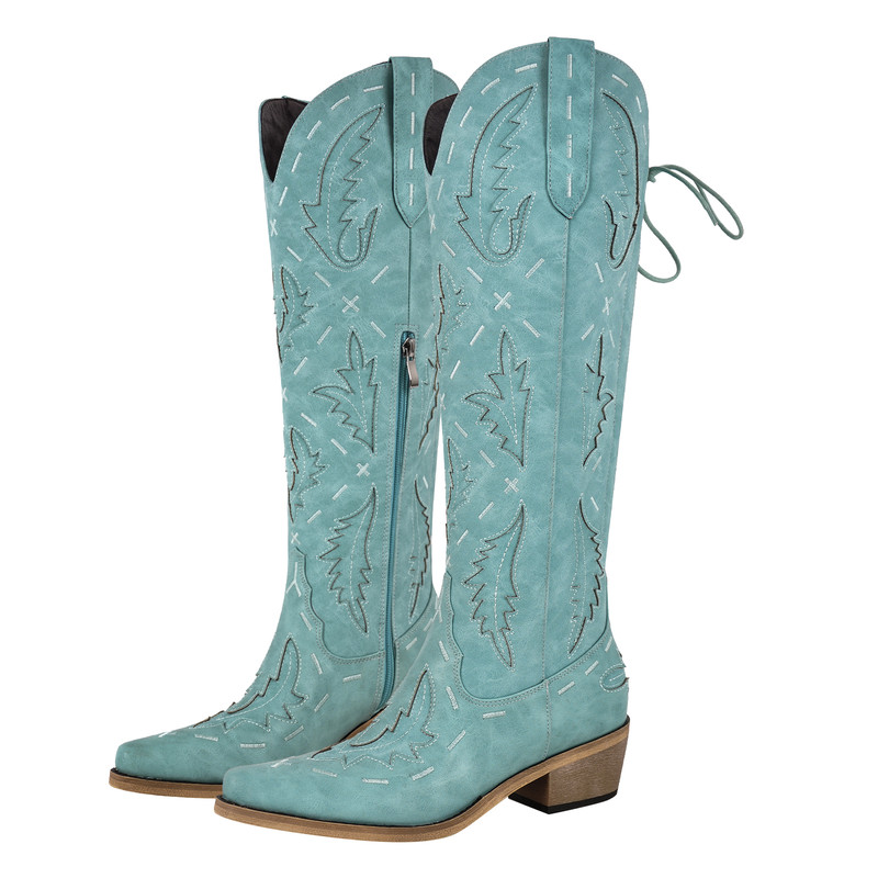 Spaltfuge Stiefel Reißverschluss Verstellbares Schnürsenkel