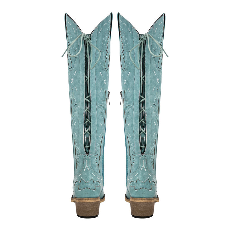 Spaltfuge Stiefel Reißverschluss Verstellbares Schnürsenkel