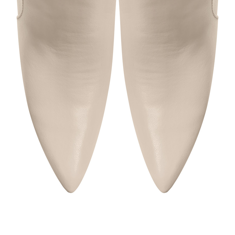 Spitz zulaufende Schnürsenkel Damen Stiletto Kniehohe Stiefel