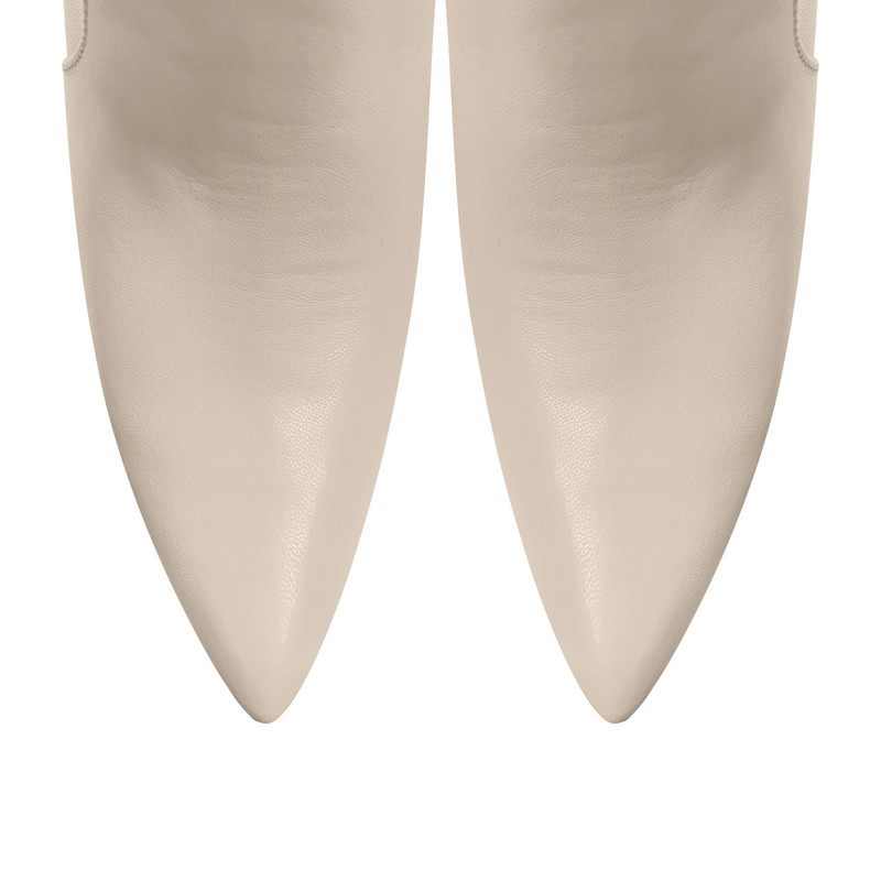 Spitz zulaufende Schnürsenkel Damen Stiletto Kniehohe Stiefel