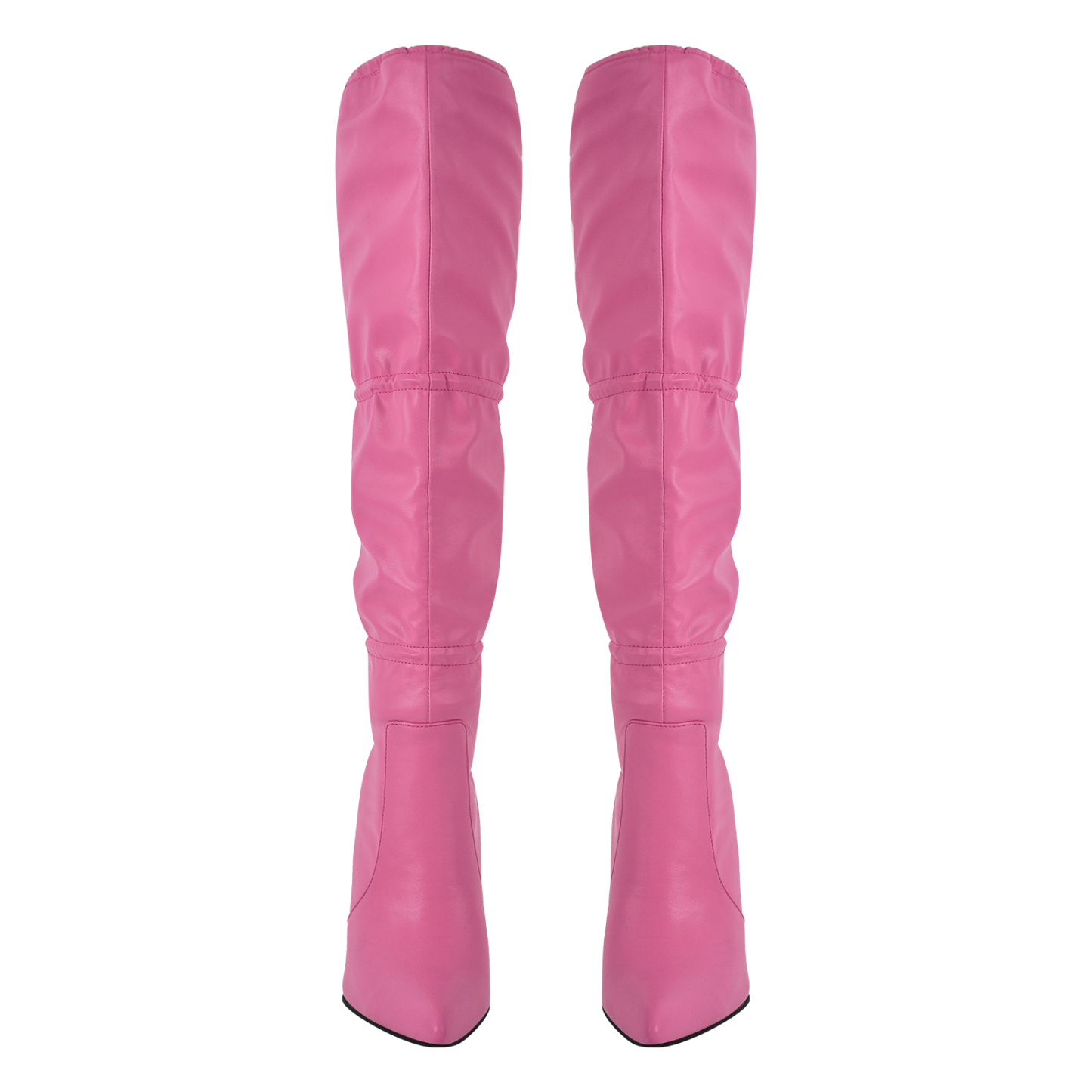 Spitz zulaufende Schnürsenkel Damen Stiletto Kniehohe Stiefel