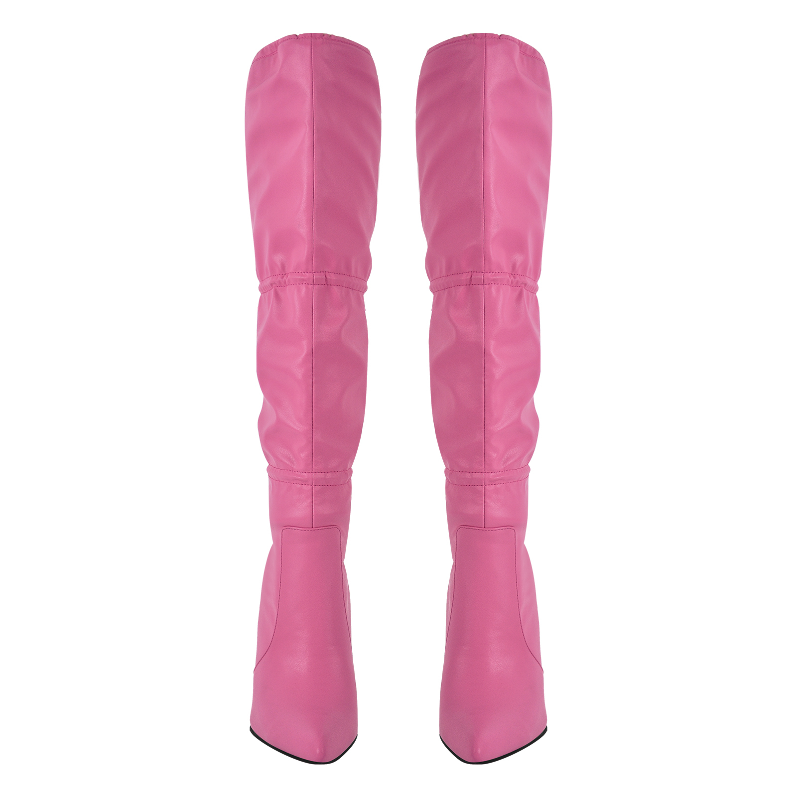 Spitz zulaufende Schnürsenkel Damen Stiletto Kniehohe Stiefel