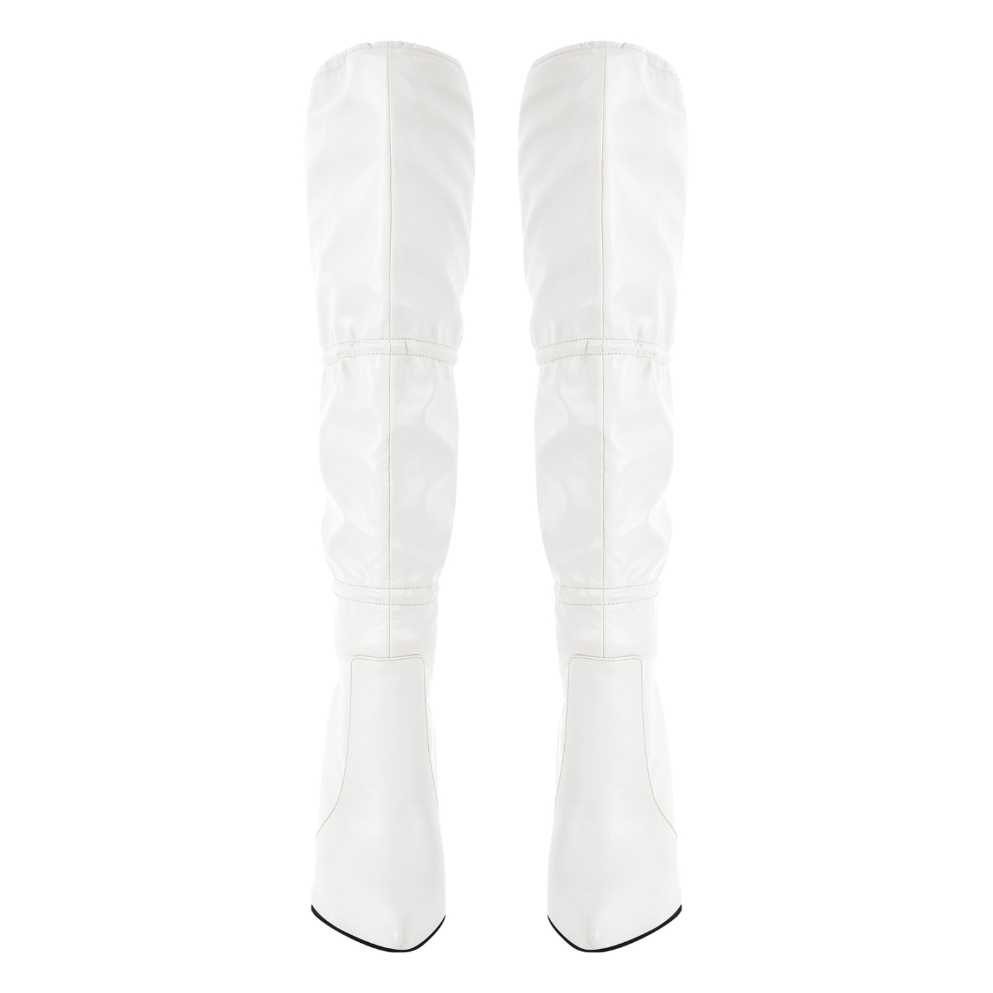 Spitz zulaufende Schnürsenkel Damen Stiletto Kniehohe Stiefel