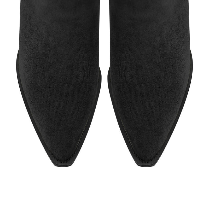 Cowboy Boots Kubanischer Absatz spitze Zehenpartie