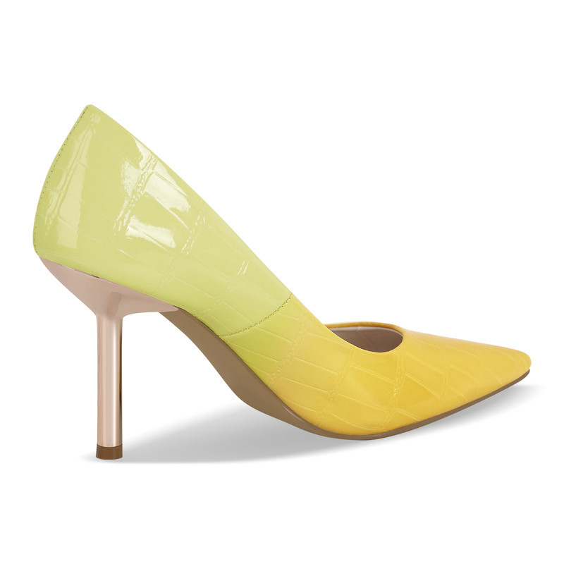 Stiletto Pumps mit spitzer Zehe und Farbverlauf aus Stein