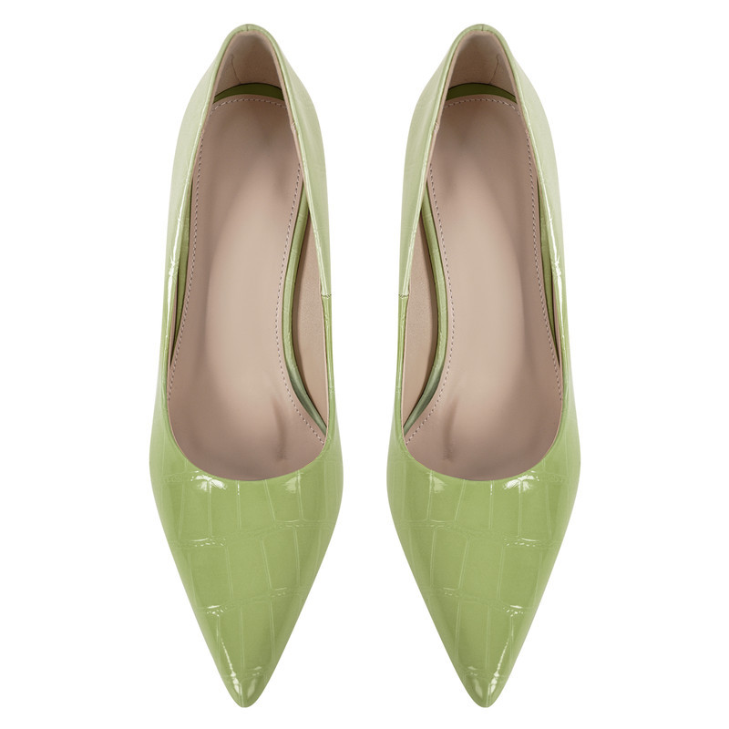 Stiletto Pumps mit spitzer Zehe und Farbverlauf aus Stein