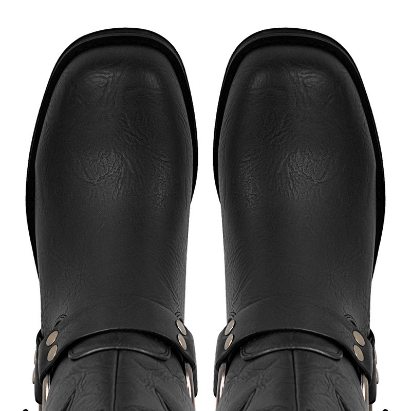 Sterne Square Toe Kniestiefel mit Schnalle