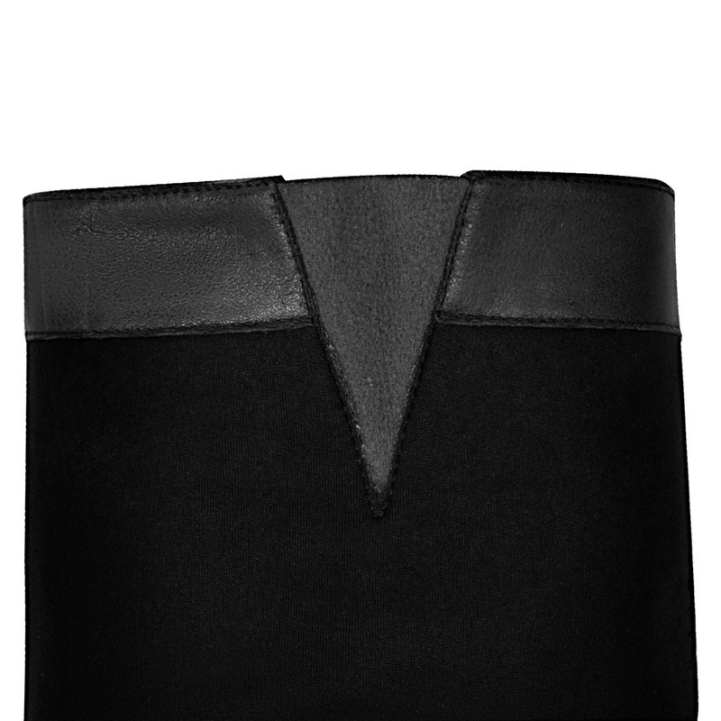 Sterne Square Toe Kniestiefel mit Schnalle