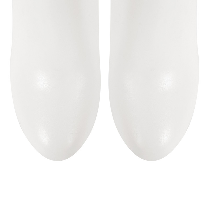 Leder Kniehohe Stiefel Platform high Heels