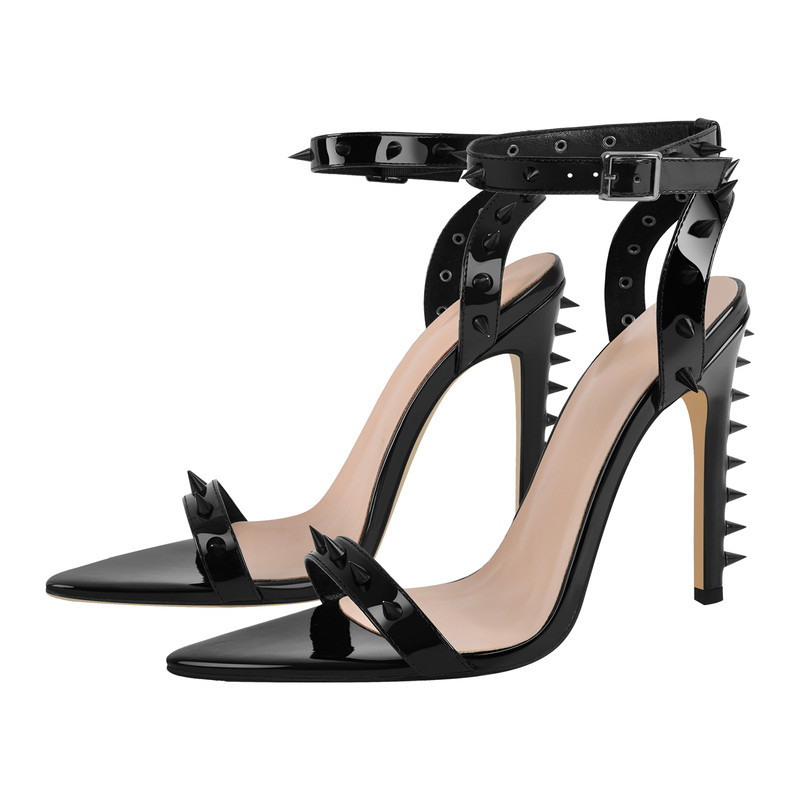 Sandalen mit hohem Absatz und Knöchelriemen
