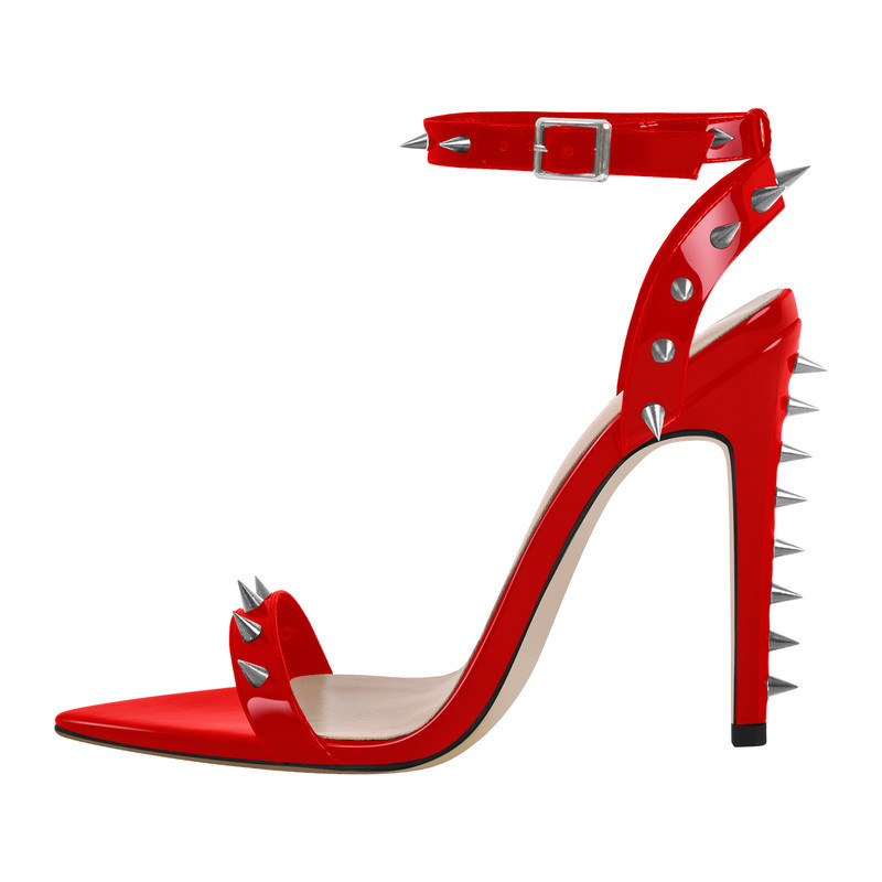 Sandalen mit hohem Absatz und Knöchelriemen