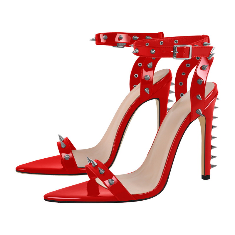 Sandalen mit hohem Absatz und Knöchelriemen