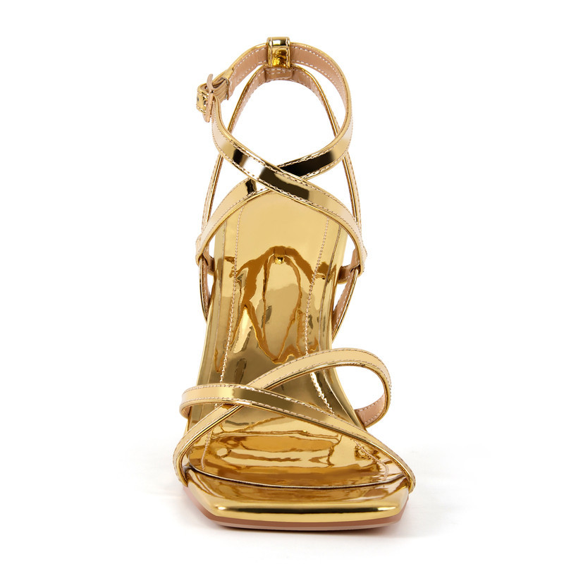 Damen High Heel Sandalen mit Riemchen