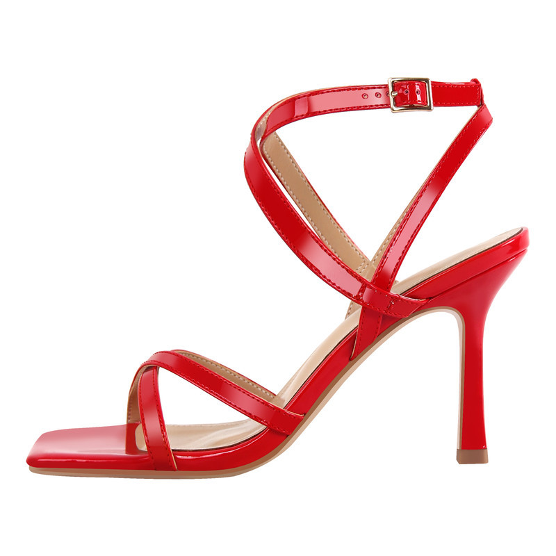 Damen High Heel Sandalen mit Riemchen