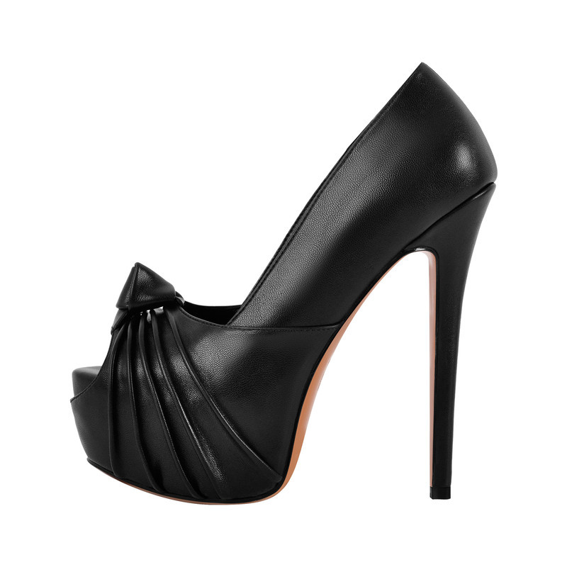 Peep Toe Plateau Stiletto High Heels