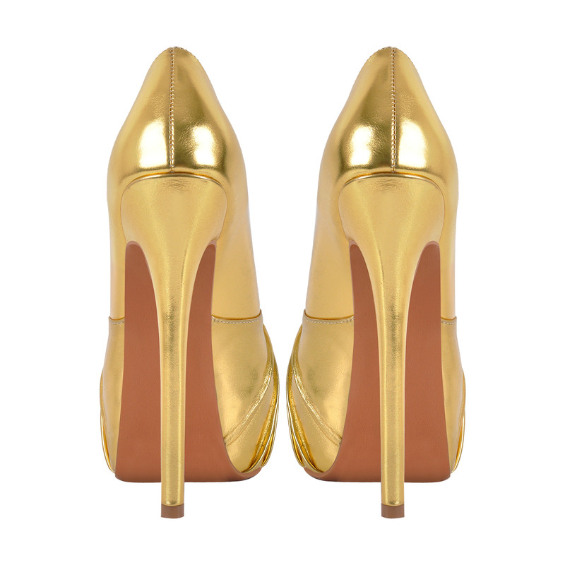 Peep Toe Plateau Stiletto High Heels