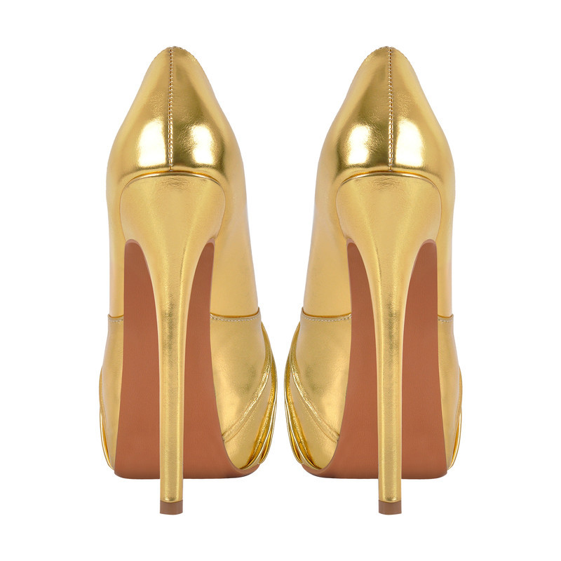 Peep Toe Plateau Stiletto High Heels