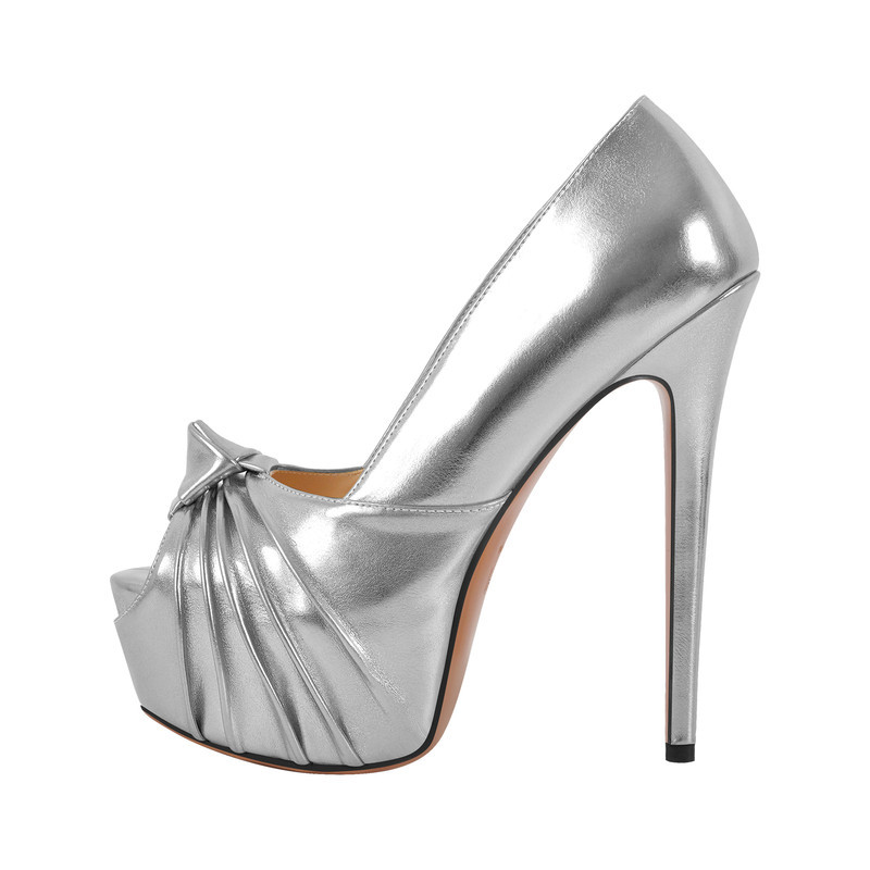 Peep Toe Plateau Stiletto High Heels