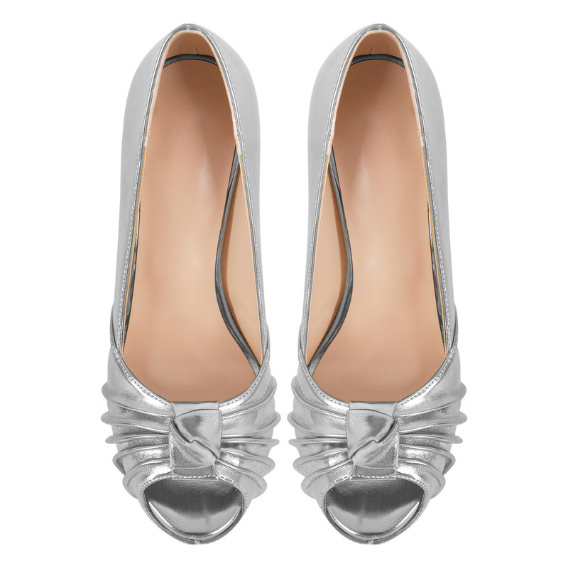 Peep Toe Plateau Stiletto High Heels