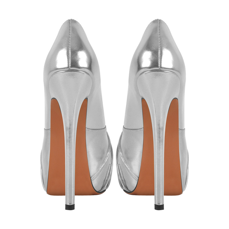 Peep Toe Plateau Stiletto High Heels
