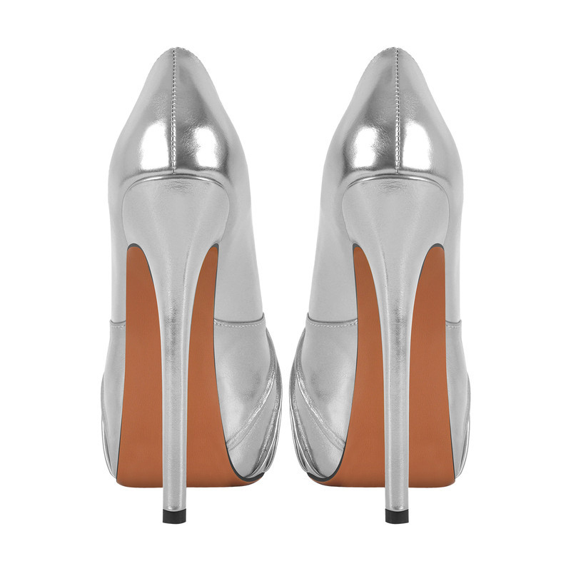 Peep Toe Plateau Stiletto High Heels