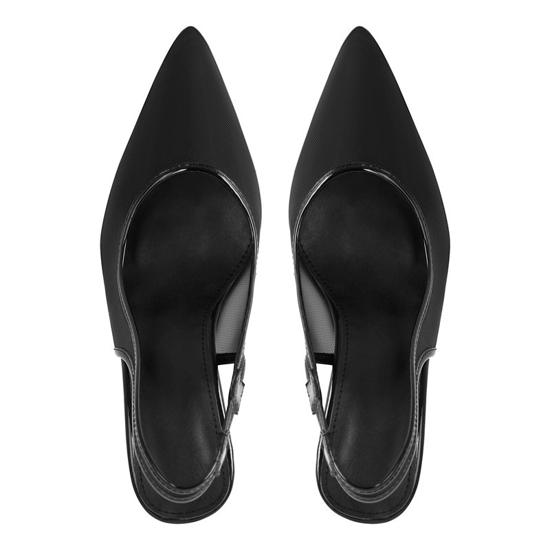 Damen Pumps mit Netz Insert und Slingback