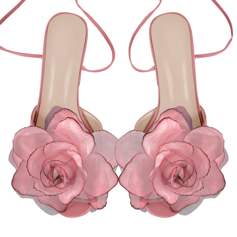 Sandalen mit Plateausohle Schnürung und klobigem Absatz