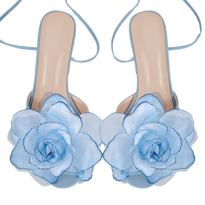 Sandalen mit Plateausohle Schnürung und klobigem Absatz