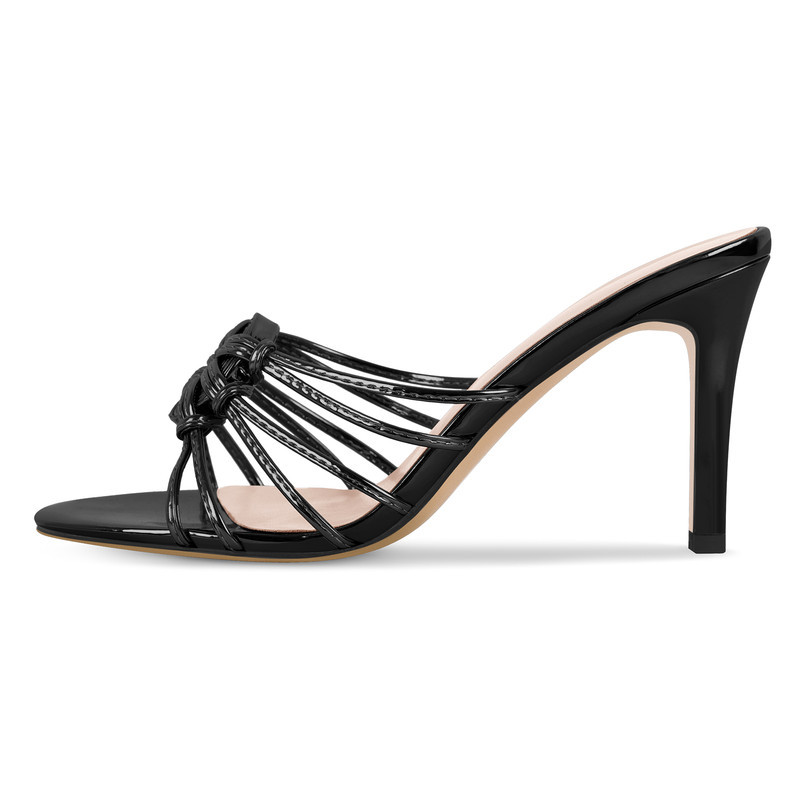 Sandalen mit runder Zehenpartie und Knoten