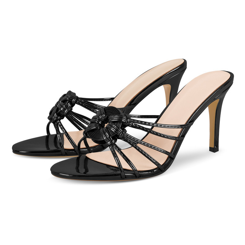 Sandalen mit runder Zehenpartie und Knoten