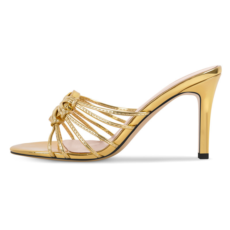 Sandalen mit runder Zehenpartie und Knoten