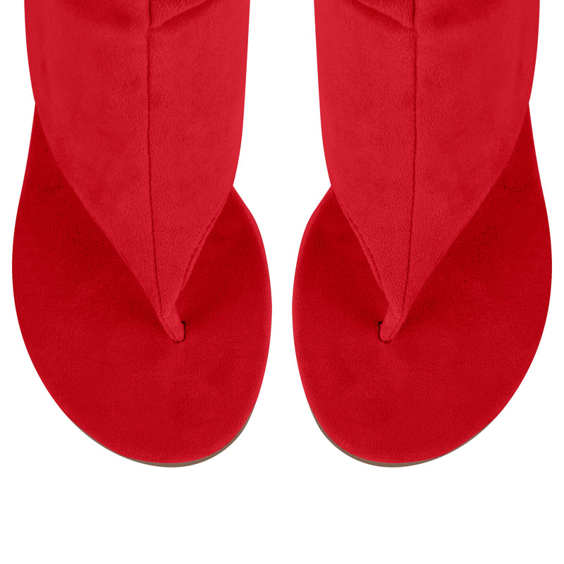 Raffraffe Stiefel aus Wildleder mit Blockabsatz