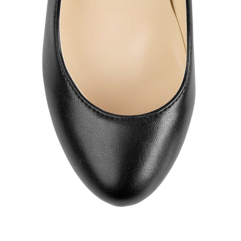 Plateau runder Zeh Stiletto High Heels Pumps