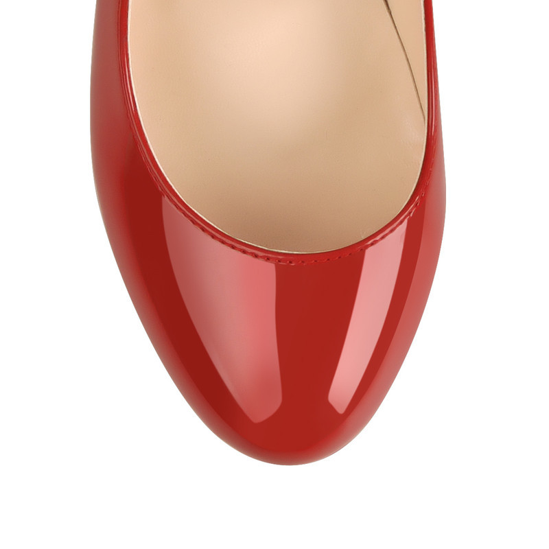 Plateau runder Zeh Stiletto High Heels Pumps