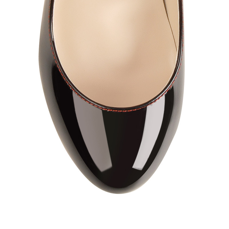 Damen Plateau Stiletto High Heels Runde Zehen Pumps