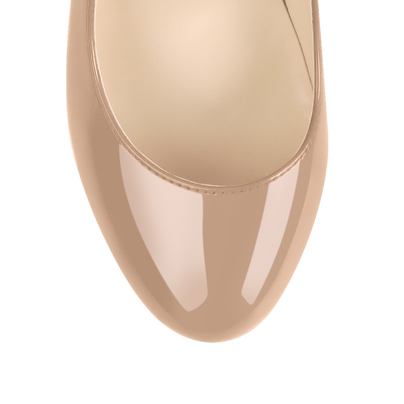 Damen Plateau Stiletto High Heels Runde Zehen Pumps