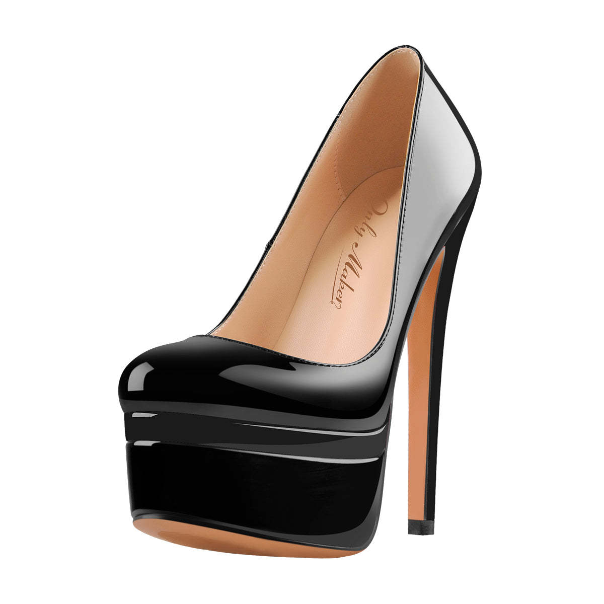 Plateau Pumps mit Pfennigabsatz Klassische Absatzschuhe