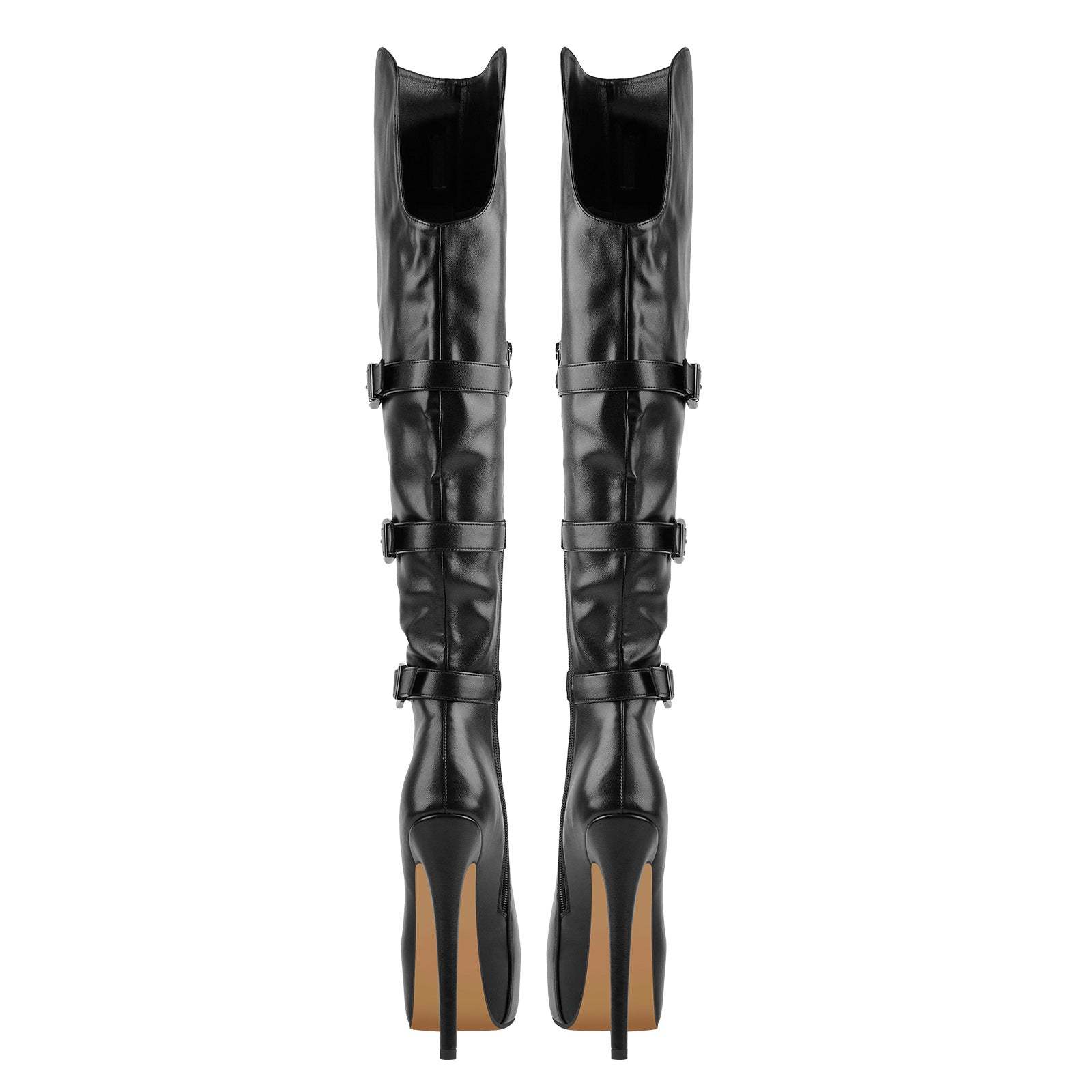 Plateau Langschaft Stiefel Stilettos