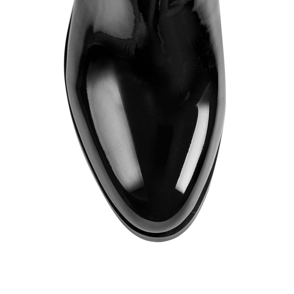 Elastische Stiefel Blockabsatz