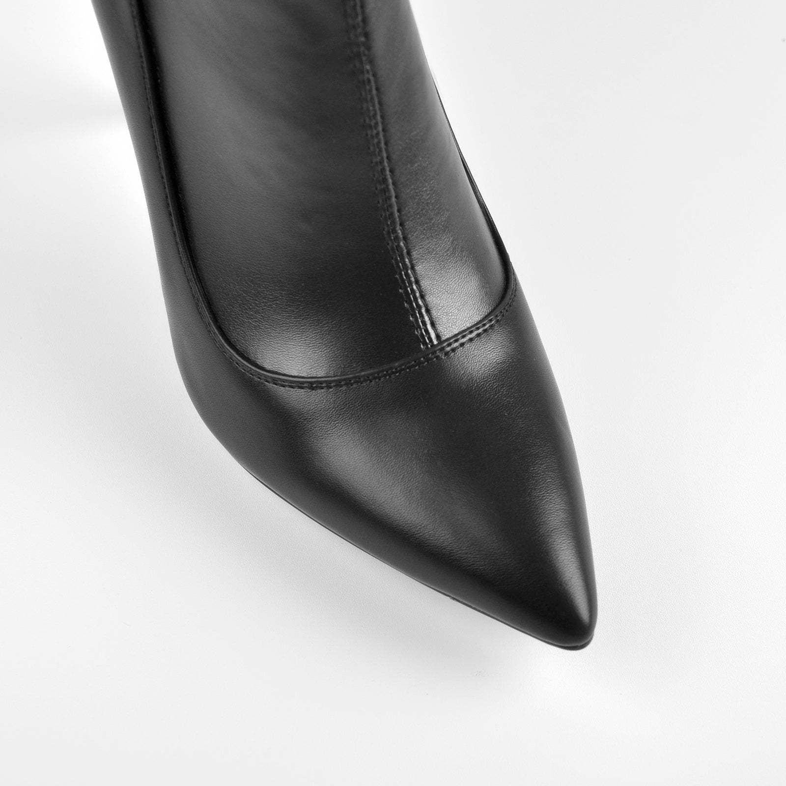 Overknee Stiefel Stretch Boots Elastische Stiefel mit Pfennigabsatz