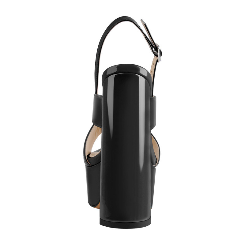 Plattform Slingback Sandalen Kreuz und Quer Riemchen