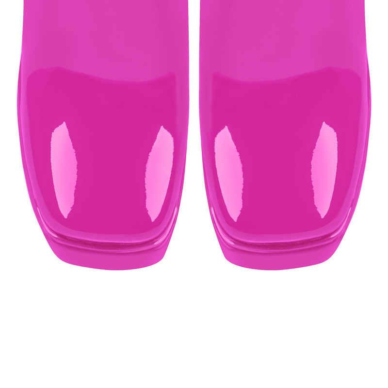 Quadratische Zehe doppelte Plattform Blockabsatz Stiefeletten